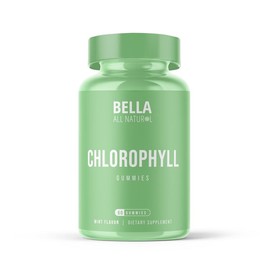 Bella All Natural Chlorophyll Gummies – Mint Flavor, 60 Count, Supports Detox, Fresh Breath, Energy, and Overall Wellness in a Delicious Gummy Form