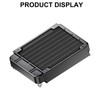 Clyxgs 8 Pipe Aluminum Heat Exchanger Cooling Water Drain Water