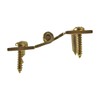 3" Solid Brass Cabinet H Hinge Offset PVD Long Lasting
