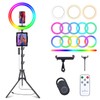 10" Selfie Ring Light with 63" Tripod Stand & 3
