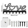 YXE Metal Key Holder Wall Mount, 8 Hooks, Key Organizer