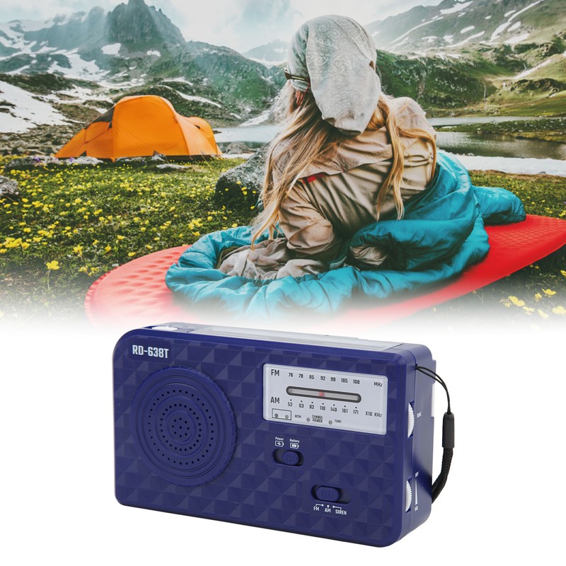 Hand Crank Solar Radio Multifunctional Emergency Radio With LED Flashlight