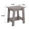 End Table, Set of 2, Side Table with 2-Tier Storage