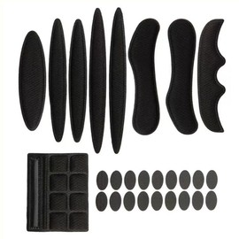 Samcos Helmet Pad, Inner Protective Pad, Helmet Sponge, Shock Absorption, Easy Replacement, For Bicycles, Electric Vehicles, Motorcycles, Spacer Protection, Sponge Pad, Survival Games, Lightweight, Outdoor Sports (Black)