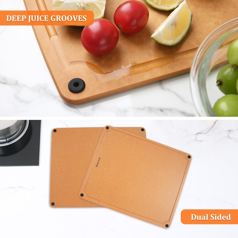 Barenthal Large Cutting Boards for Kitchen Dishwasher - 2PC Cutting