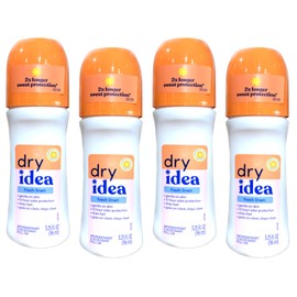 Dry Idea Fresh Linen Roll-On Antiperspirant Deodorant Fresh Linen 3.25 Ounce (Pack of 4)