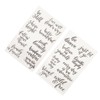Words Clear Stamp Greeting Words Pattern Transparent Silicone Stamps for