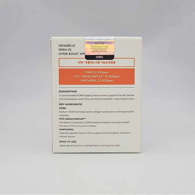 Jennabell PDRN 3% percent high content hyper skin booster boost