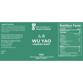 Bio Essence Health Science 1150 Wu Yao, Lindera Root 100g