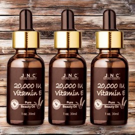 JNC Vitamin E Oil Essential Oil Oil Serum 20 000 IU Vitamin E Pure Beauty Oil 3pcs 30ml / JNC 비타민E오일 에센셜오일 오일세럼 20 000 IU 비타민E 퓨어 뷰티 오일 3개 30ml