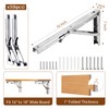 16 Inch Folding Brackets, 6 Packs Fold Down Shelf Brackets