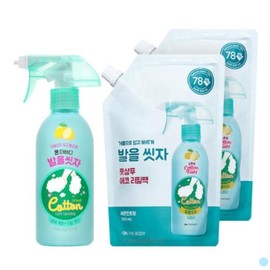 On The Body 온더바디 발을씻자 풋샴푸 385ml 레몬 1개 + 리필 2개 On The Body Foot Soak Foot Shampoo 385ml Lemon 1ea + 2 Refills