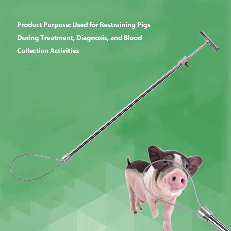 Pig Holder Hog Catcher Pole Stainless Steel Animal Holder Catcher
