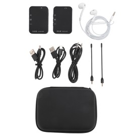 Wireless Ear Monitoring System 2.4G Stereo 164ft Auto Pairing Transmitter Beltpack Receiver Monitoring System for Studio