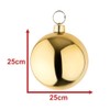 Your castle Large Christmas Baubles Gold Shiny 25 cm Diameter