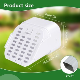 MARKBIT Gutter Downspout Extension Accessory，Gutter Extensions for 2"×3"，Gutter Downspout Extensions for Garden (1 White)