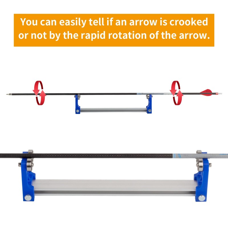 FENJANER Archery Arrow Spinner Tester, Arrow Shaft Straightness Detector and
