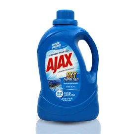 La's Totally Awesome Ajax Oxy Overload Liquid Laundry Detergent, 134oz (Pack of 4) C Totally Awesome Cleaner with Deep Cleaning, Stain & Odor Removing power, HE Compatible, 178 Loads, Fresh Burst Scent
