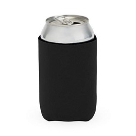 True Boozie™ Neoprene Drink Sleeve, Standard Can Cooler for Beer, Seltzer, Cocktails, Insulated Neoprene, Black, Set of 1