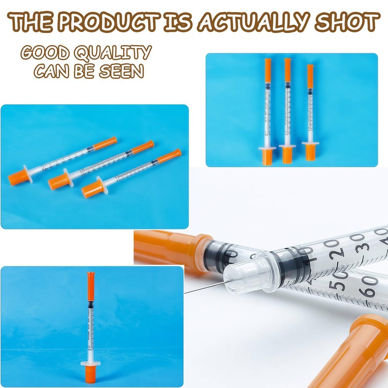 SSKHE 10 PCS 1ml Multiple Uses Measuring Feeding Pets Syringes