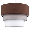 MiniSun Round Modern 3 Tier Fabric Ceiling Pendant Lamp Light
