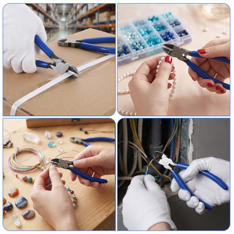 6 Pcs Wire Cutters, 6 inch Dikes Small Wire Cutters