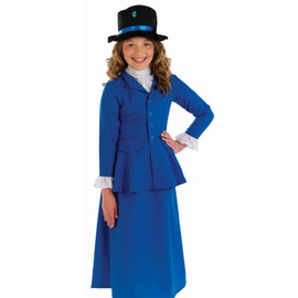 Fun Shack Victorian Nanny Costume for Girls - World Book Day Victorian Dress Up Outfit for Kids, Small