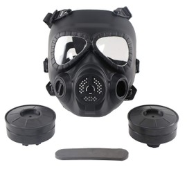 Sutekus M04 Airsoft Mask Full Face Skull CS Mask with Fan (2 Fans)