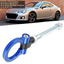 Tow Hook Ring,Heavy Duty Tow Hook Folding Ring Racing Front Car Refitting IS2303 Compatible for Subaru BRZ Impreza WRX STi (Blue)
