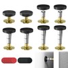 Pack of 8 Bed Frame, Anti Shake Spacer, Black, Adjustable