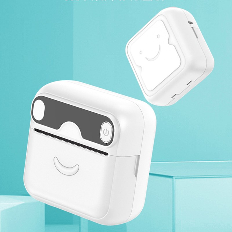 Mini Printer Bluetooth Connection Inkless Printing Portable Pocket Printer for
