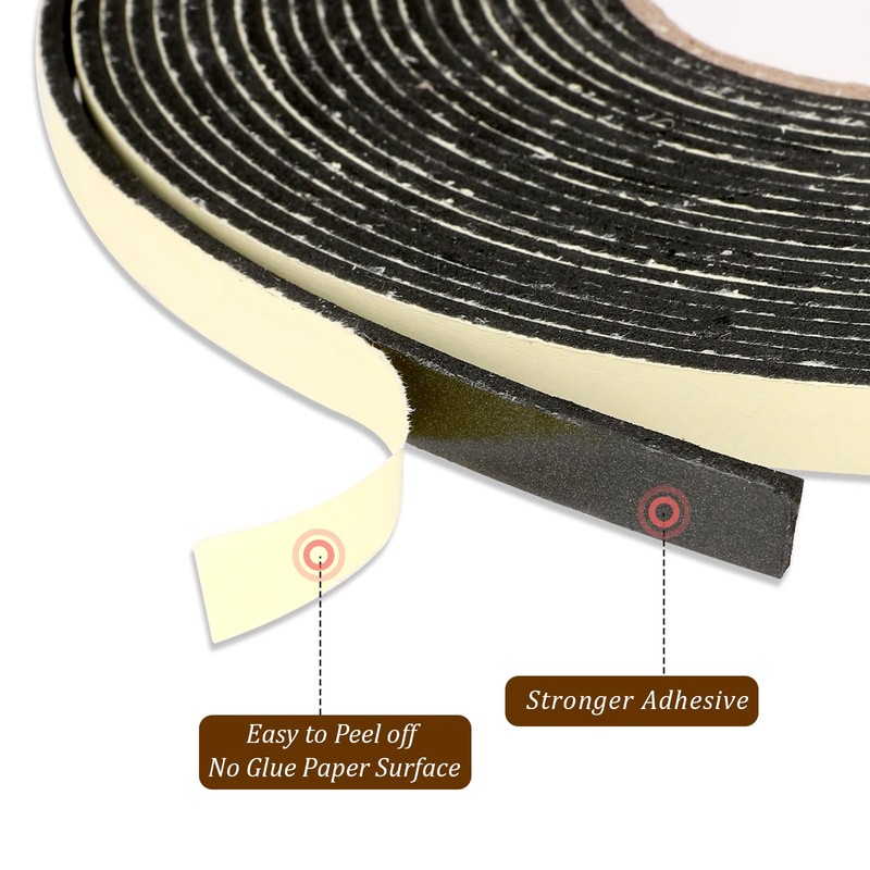 Sliverdew Car Speaker Sealing Tape, 50Ft Speaker Foam Grip Tape