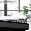 Large Anti-Slip Serving Tray with Handles, Dual Rubber Grippy Lap