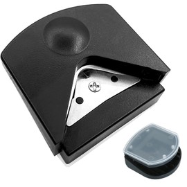 Yuentoen Paper Corner Rounder,4mm Corner Rounder Punch,Round Corner Punch Tool for Paper Crafts, Photo, Cardstock, DIY Projects, Laminate, Card Making and Scrapbooking(Black）