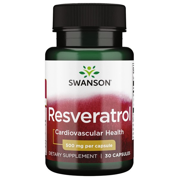 Swanson Resveratrol 500 500 Milligrams 30 Capsules