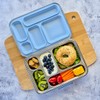 EcoCocoon Bento Lunch Boxes - 5 Compartment, White/Opaque
