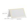 MAGICLULU 120Pcs Gold Foil Border Tent Cards for Weddings and