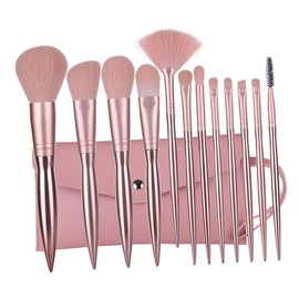 TOVINANNA Makeup Brush for Women 12pcs Brush Set Fine Dense Bristles No Shedding Daily Professional