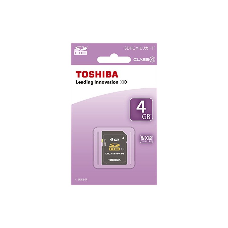 TOSHIBA SDHCカード 4GB Class4 (国内正規品) SD-L004G4
