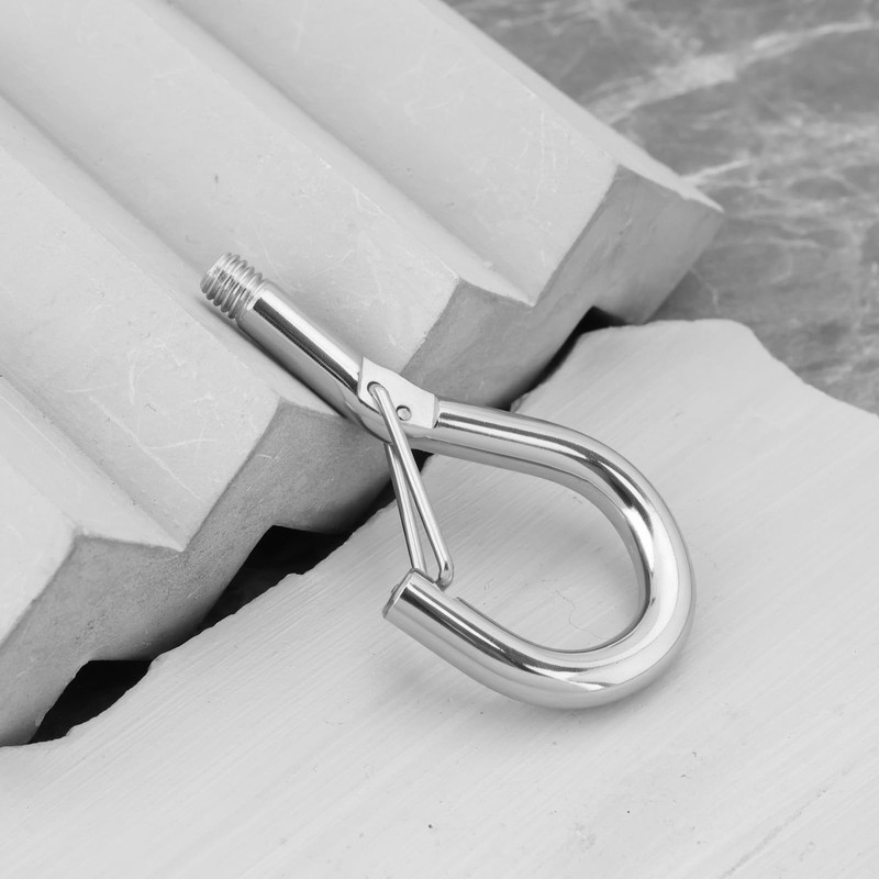 eMagTech Pack of 10 M6 Screw Hooks Hanging Spring Buckle