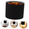GRIRIW Round Linen Fabric Pendant Lamp Shade Decorative Lampshade for