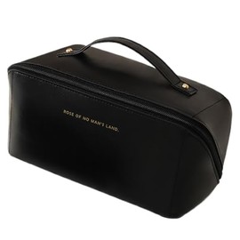 Lynlyulinger Makeup Pouch, Makeup Bag, Cosmetic Pouch, PU Leather, Ins, 5 Colors, Multi-layer Inner Bag, Washroom Bag, Home, Travel Storage, Portable, Handbag, Storage Bag, Large Mouth Design, Easy to