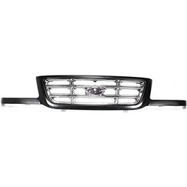Garage-Pro Grille Assembly Compatible with 2001-2003 Ford Ranger Black Shell with Chrome Insert
