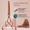 FOGOSP Thinning Shears for Dogs 58 Teeth 7.5'' Professional Blending