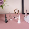 sourcing map Pack of 6 Acrylic Ring Display Holder Solid