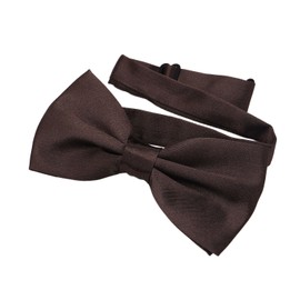 DonDon Elegant Bow Tie DonDon Bow tie with Clip – ready tied, adjustable and in various colours. - brown