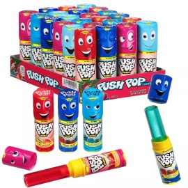 Push Pop 24 Count Push Pop Lollipops Assorted Flavors Strawberry Raspberry Watermelon