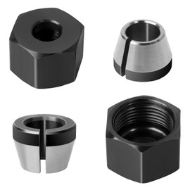 671361001 & 671362001 Router Collet Nut and Cone Sleeve Kit, for Ridgid R2400, R2401, R86044, R860443-2-Pack
