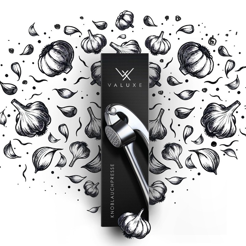 VALUXE® Garlic Press Dishwasher Safe with Powerful Leverage - Practical