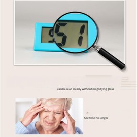 Small Digital Clock,Small Digital Travel Alarm Clock,Mini Portable Display Cl/ock,Di/gital Travel Alarm Cl/ock with LCD Display,Di/gital Electronic Clo/ck,Non Ticking Al/arm Cloc/k#White